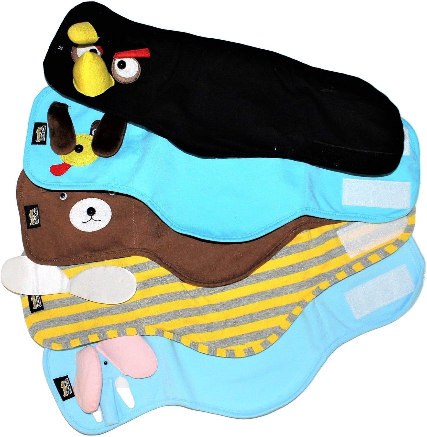 Dog Puppy Funny Diaper Belly Band Male Boy for Small Breeds (Brown Bear, M - Waist 10" - 13")