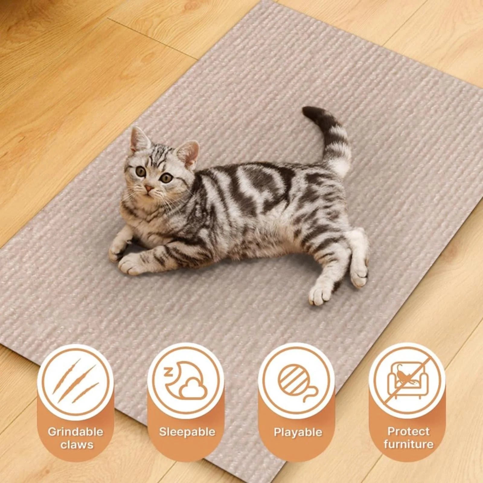 DIY Climbing Cat Scratcher Cat Scratching Mat Self-Adhesive,Trimmable Cat Scratching Post Carpet to Protect Furniture Walls or Floors Cover Cat Scratching Post Cat Climbing Frame 2024 Cat Scratch Mat