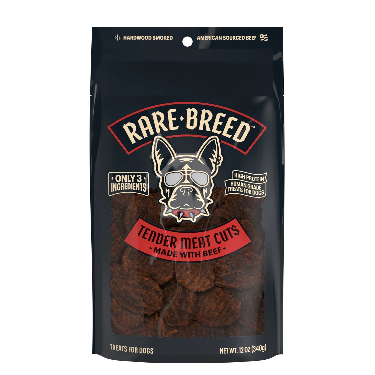 Pet Treats, Tender Meat Cuts, Made with Beef, 12 Ounce Dog Treats