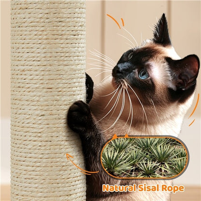 68.5Inch Multi-Level Cat Tree Large Cat Tower with Sisal-Covered Scratching Post