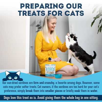 Pure Proteins with Love and Fishes Sardine Treats for Dogs & Cats, 210 Gram