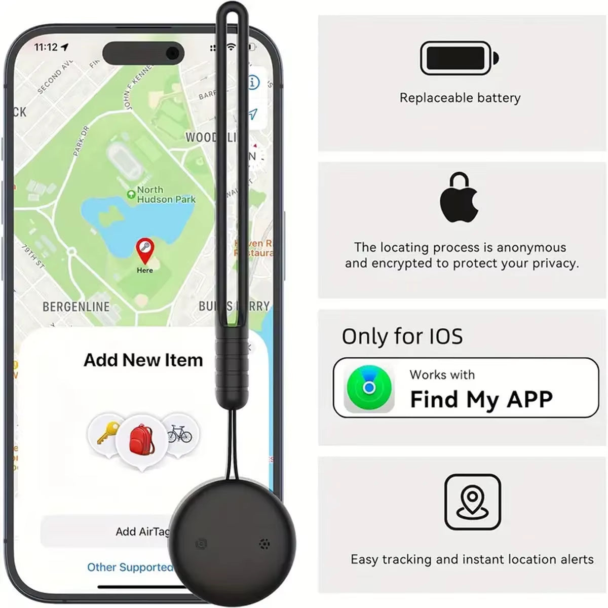 Smart Airtag Air Tag for Apple Find My APP Itag anti Lost GPS Tracker Tag Finder GPS Lost Tracker Pet Car Key