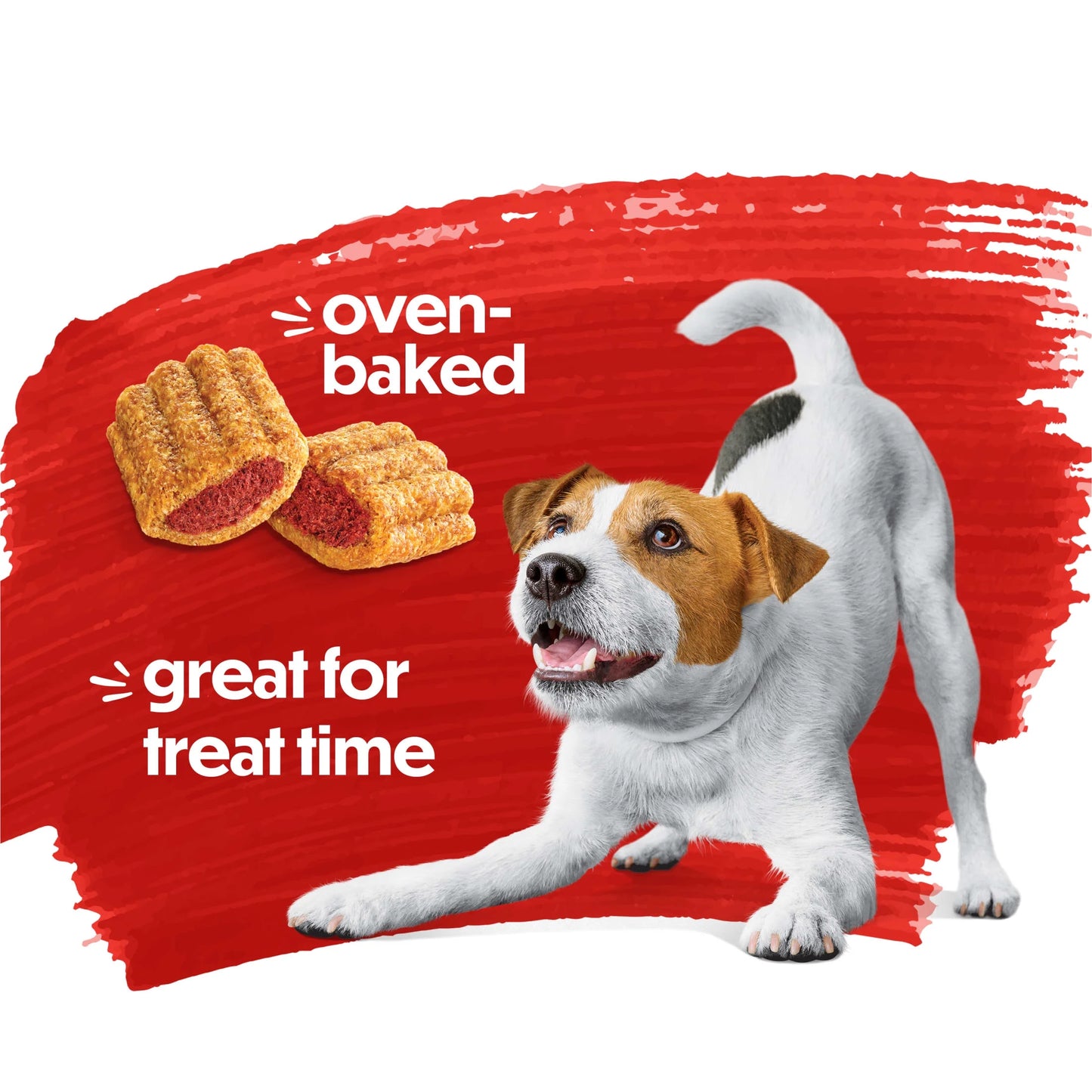 Purina  Baked Delights Hugs with Real Beef and Cheese Oven Baked Dog Treats