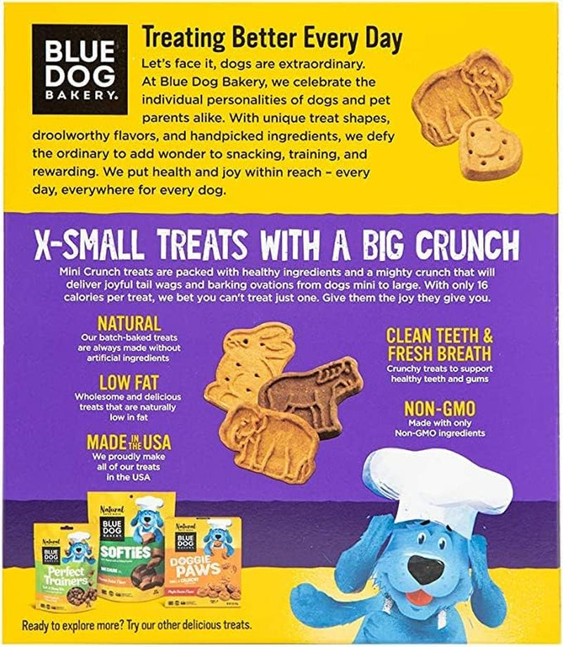Natural Dog Treats, Mini Crunch, Assorted Flavors, 16.2Oz, 3 Count