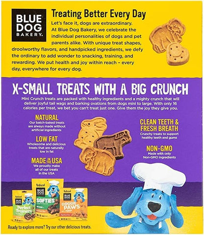 Natural Dog Treats, Mini Crunch, Assorted Flavors, 16.2Oz, 3 Count