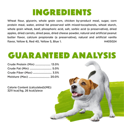 (4 Pack)  Beneful Dog Training Treats for Dogs, Baked Delights Snackers