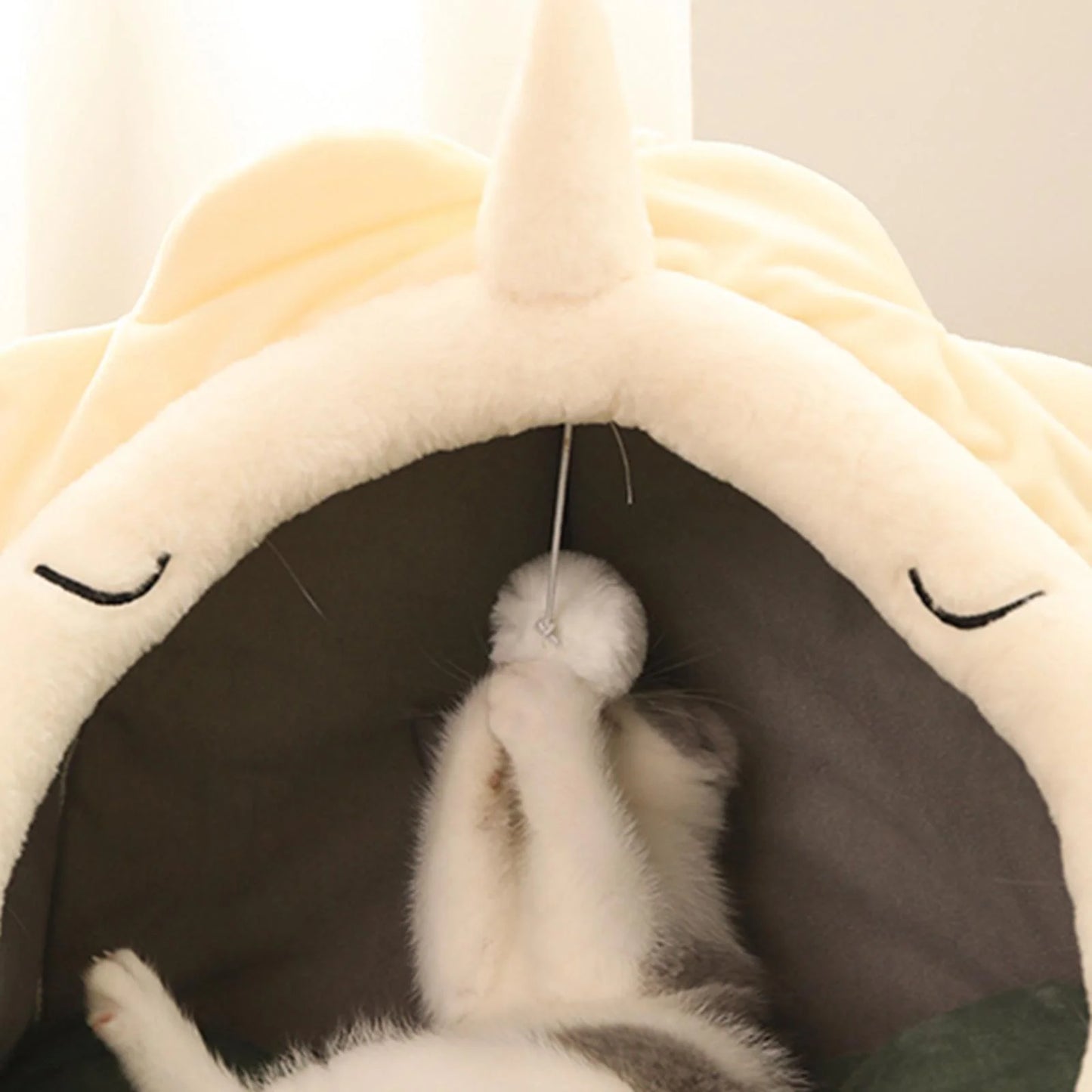 Cat Beds for Indoor Cats,Small Dog Cat Bed Cave, Washable Cat Tent House,12.2X12.2Inch