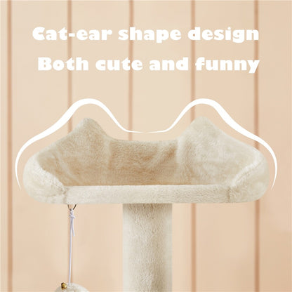 54In Cat Tree Tower Condo with Scratching Post for Kittens Pet House Furniture