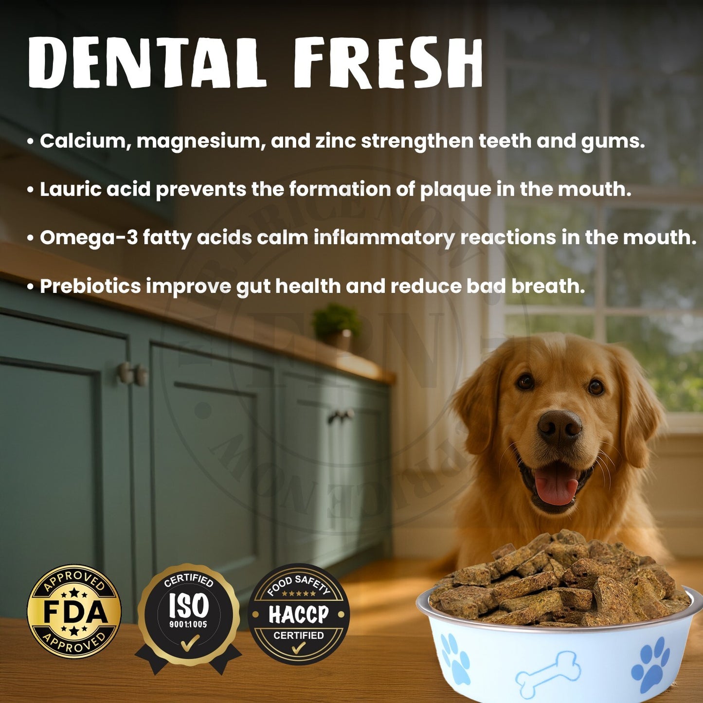 Dog Treats –Dental Treats Grain-Free Natural Human-Grade Dog Biscuits 7Oz - FPN