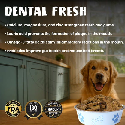 Dog Treats –Dental Treats Grain-Free Natural Human-Grade Dog Biscuits 7Oz - FPN