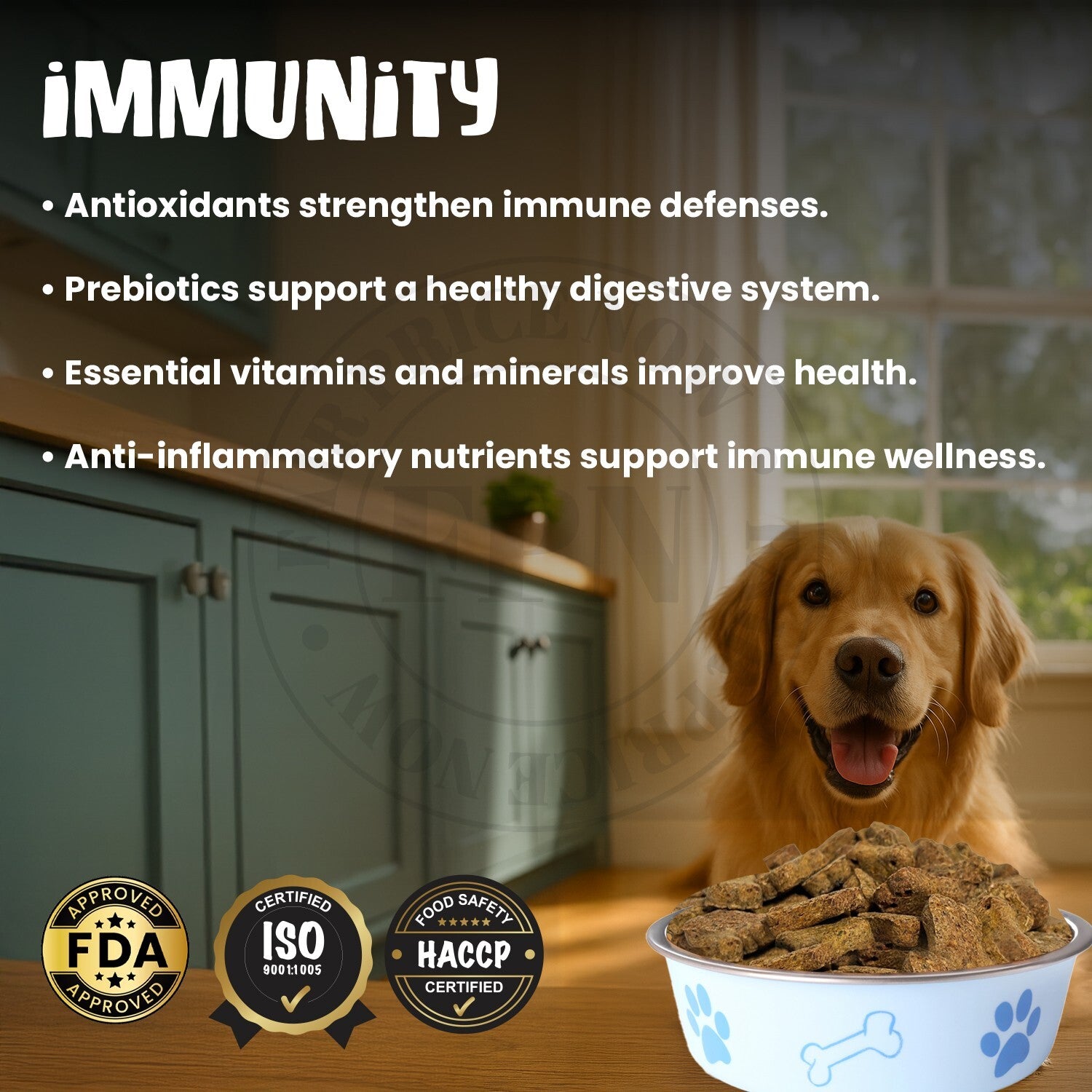 Dog Treats –Immunity, Skin, Dental, Gut Support, Vegan Dog Biscuits 7Oz by FPN
