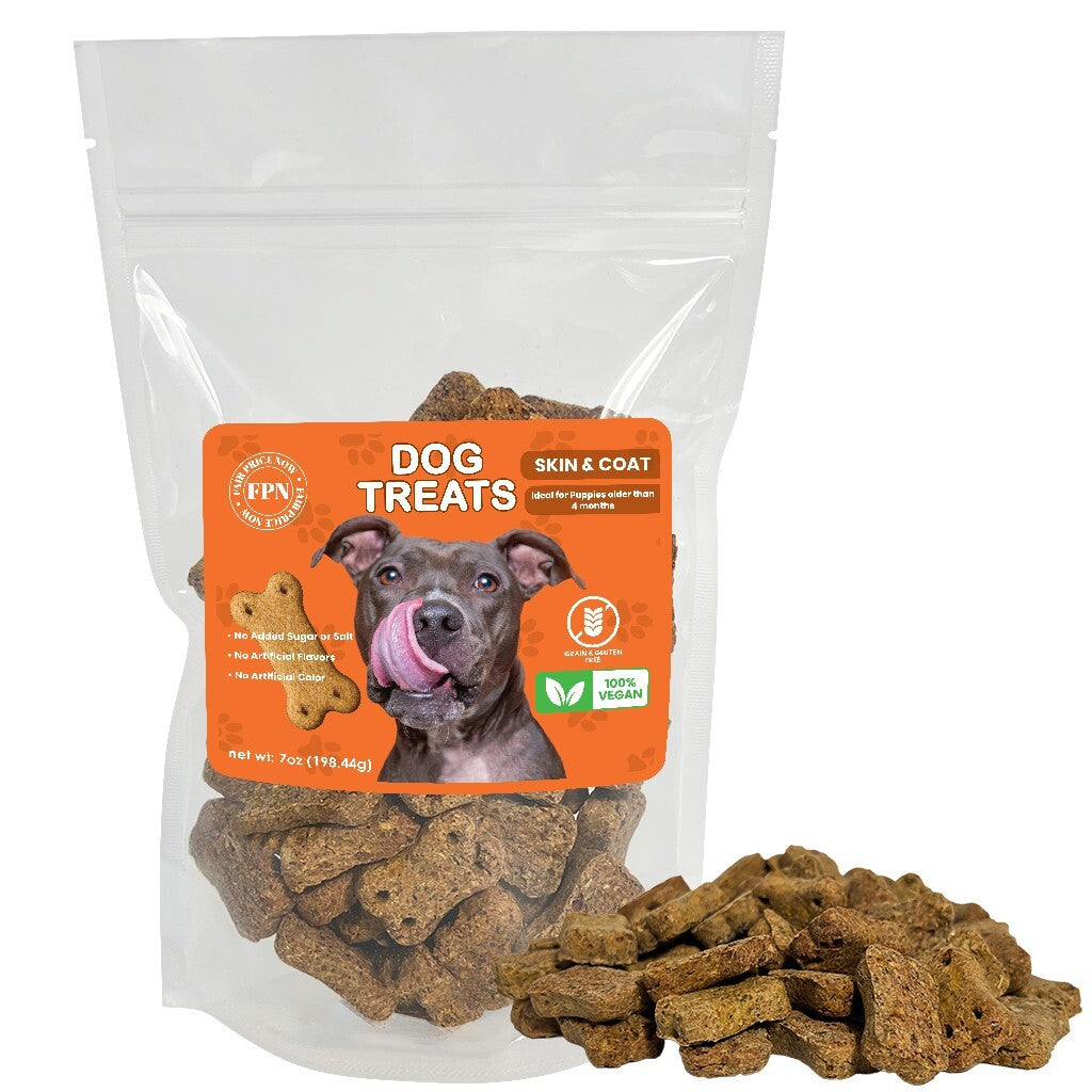 Dog Treats –Immunity, Skin, Dental, Gut Support, Vegan Dog Biscuits 7Oz by FPN
