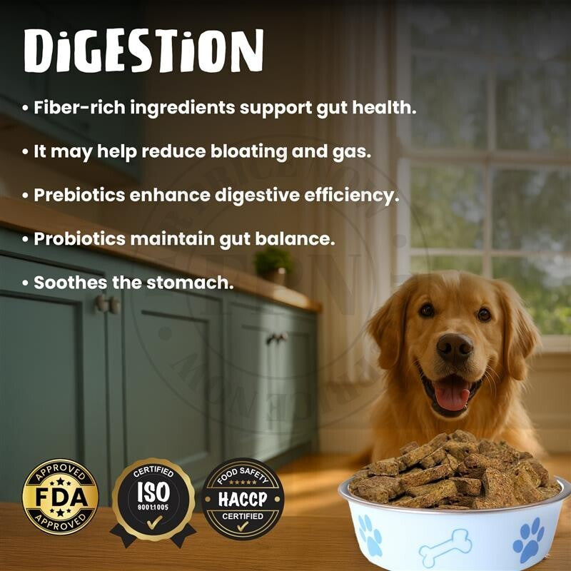 Dog Treats –Immunity, Skin, Dental, Gut Support, Vegan Dog Biscuits 7Oz by FPN