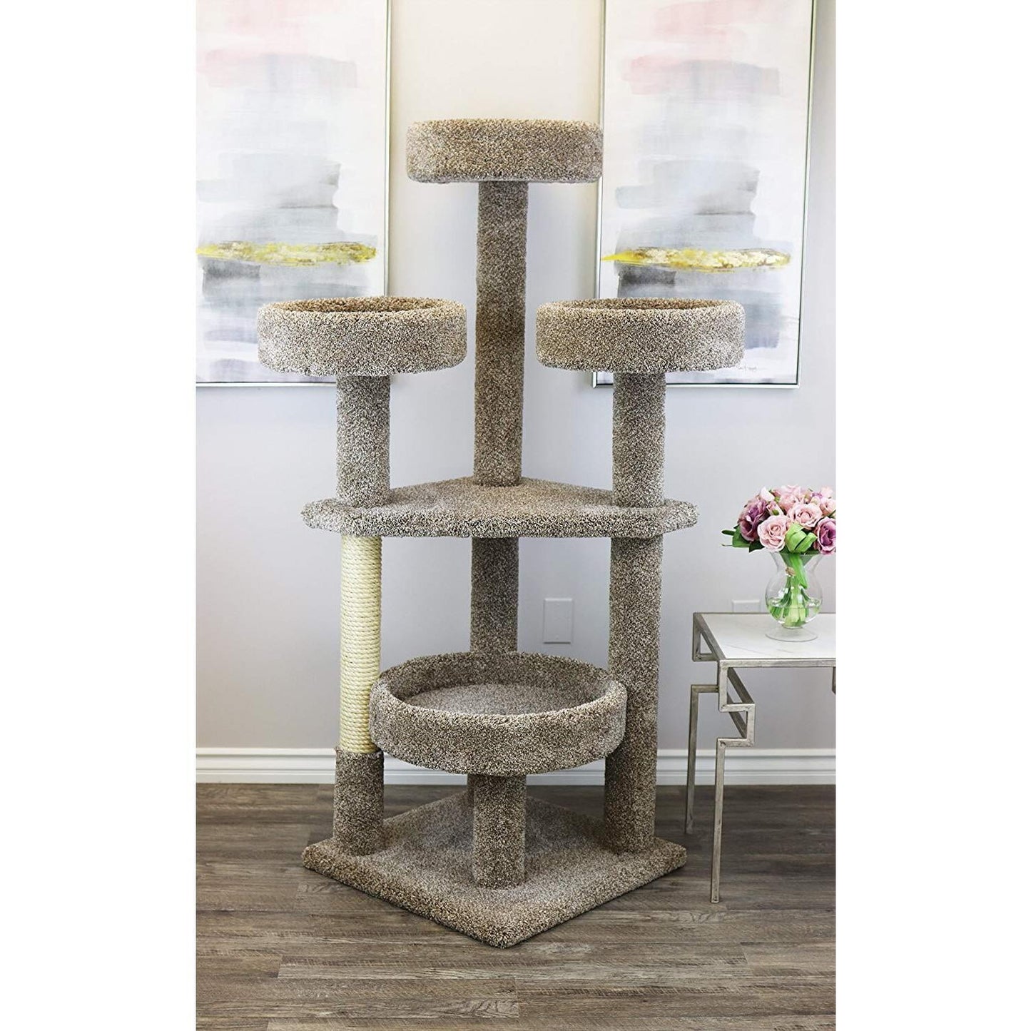 Prestige Cat Trees 65-In Cat Tree & Condo Scratching Post Tower