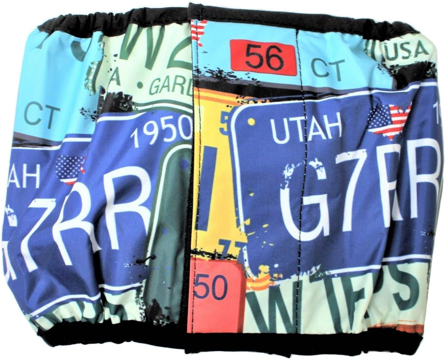 Leak Proof Waterproof Diapers Dog Belly Band Male Wrap Washable Reusable Absorbent Pad Lined for Small Medium Large Pets Black (L: Waist 14" - 18", Gray Dog)