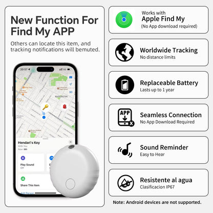 Smart Gps Tracker for Apple Ios System Find My APP Air Tag Key Finder Pet Bike Bag Anti-Lost Item Smart Bluetooth Airtag Tracker