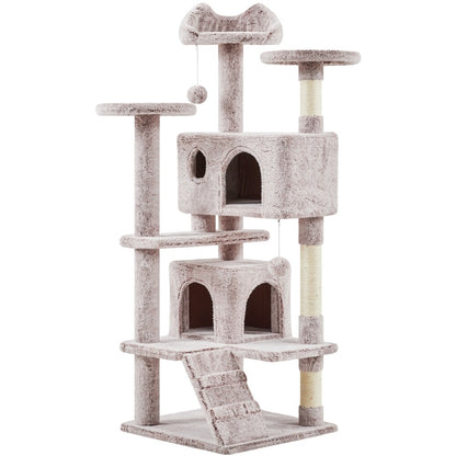 54In Cat Tree Tower Condo with Scratching Post for Kittens Pet House Furniture