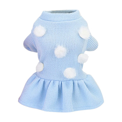 Dog Dresses for Small Dogs Girl for Winter Dog Sweater Pet Puppy Clothes Outfit Apparel Sweatshirt Dog Cats Clothing Fall Warm Coat for Chihuahua Yorkie