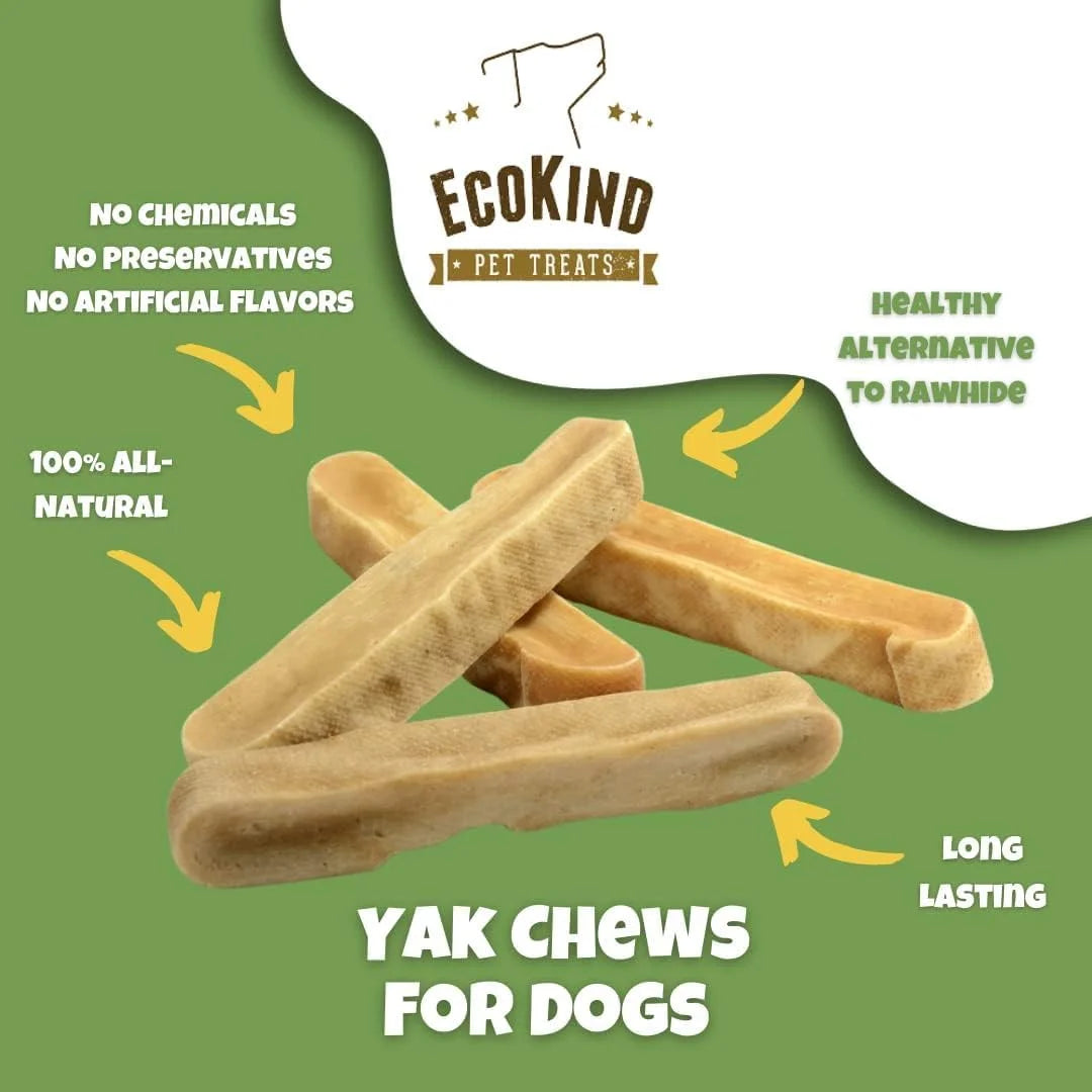Yak Milk Dog Chews for Small Dogs, Yak Stick Dog Treats, Himalayan Dog Chews, 16 Pack, 22 Oz