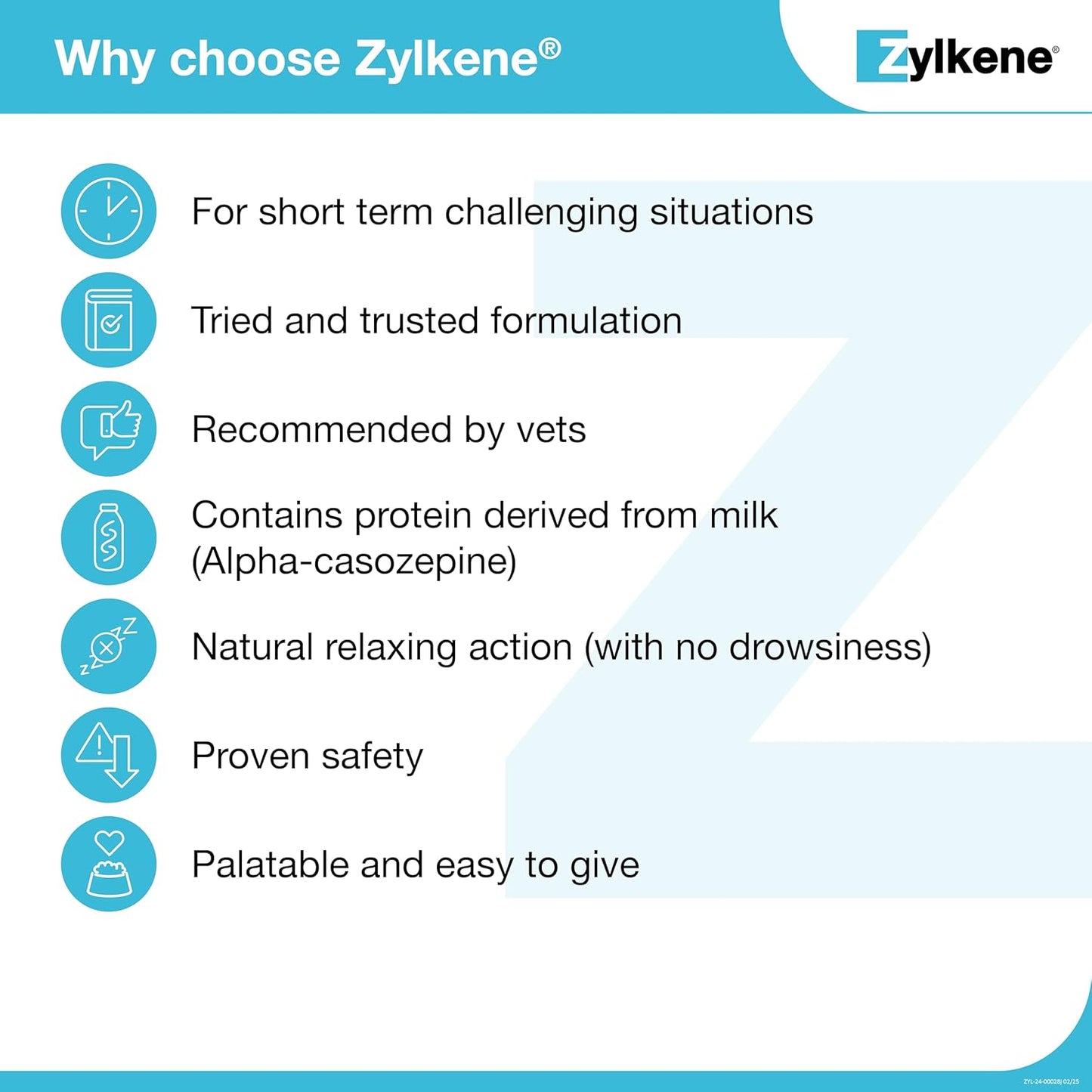 Zylkene Calming Support Supplement for Small Dogs and Cats, Helps Promote Relaxation and Reduce External Stress Factors, Daily Behavioral Support and Anxiety Relief for Dogs and Cats, 75Mg