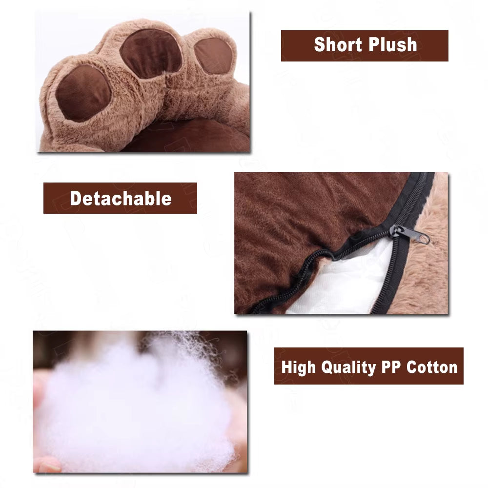 Warm Pet Cat Bed for Cats Basket Mat Winter Plush Beds Lounger for Cat Kitty Panier Pet Bed Products for Cats Cama Para Gato