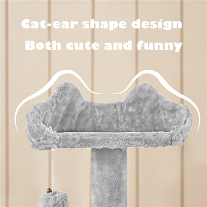 54In Cat Tree Tower Condo with Scratching Post for Kittens Pet House Furniture