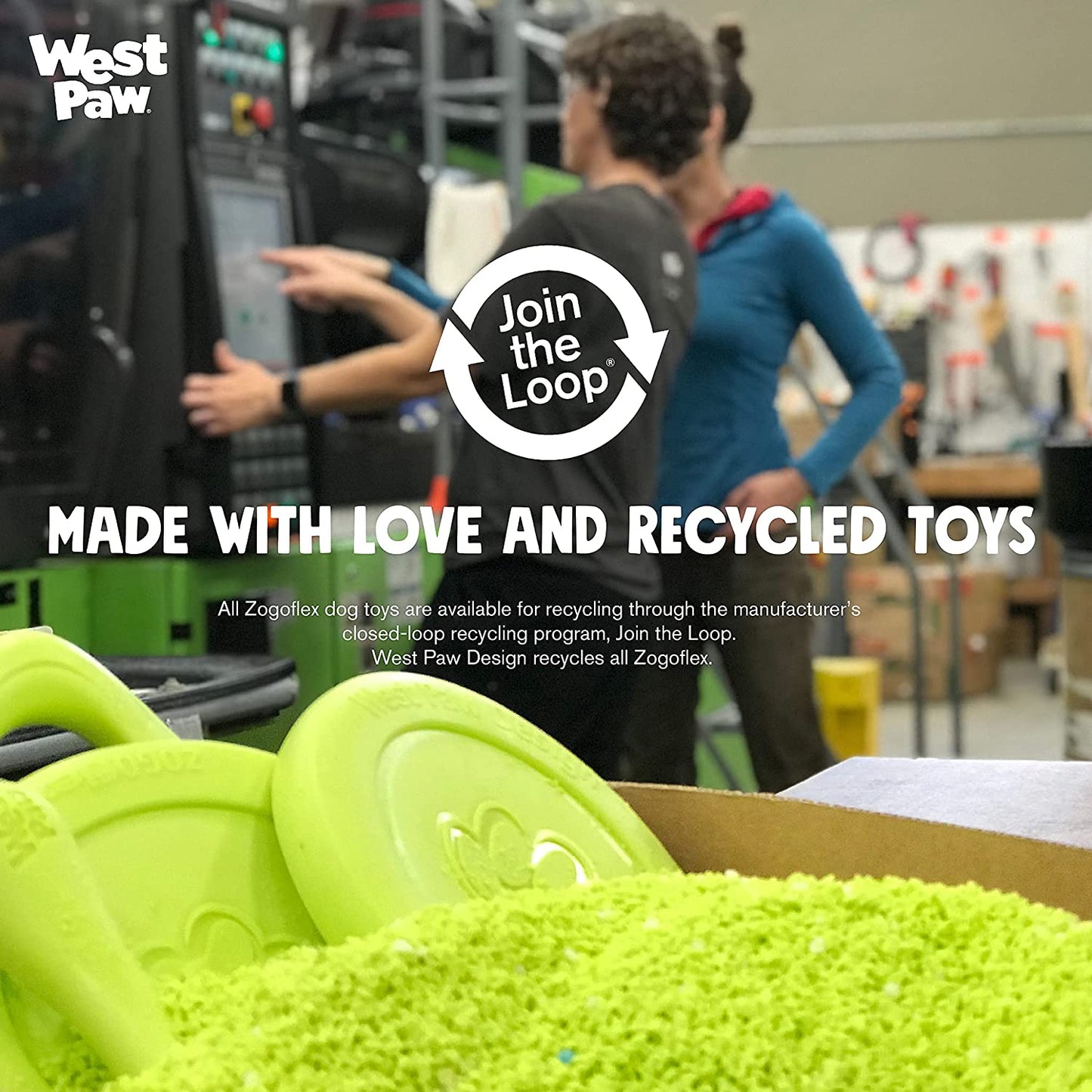 Zogoflex Qwizl Interactive Treat Dispensing Dog Puzzle Treat Toy for Dogs, Granny Smith, Large