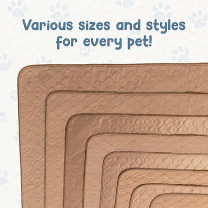 Pee Pads for Dogs - Dog & Puppy Training Pads - Rounded Corners - Washable, Reusable - Laminated, Waterproof, Sanitary Potty Protector Dog Mat - Pet Essentials