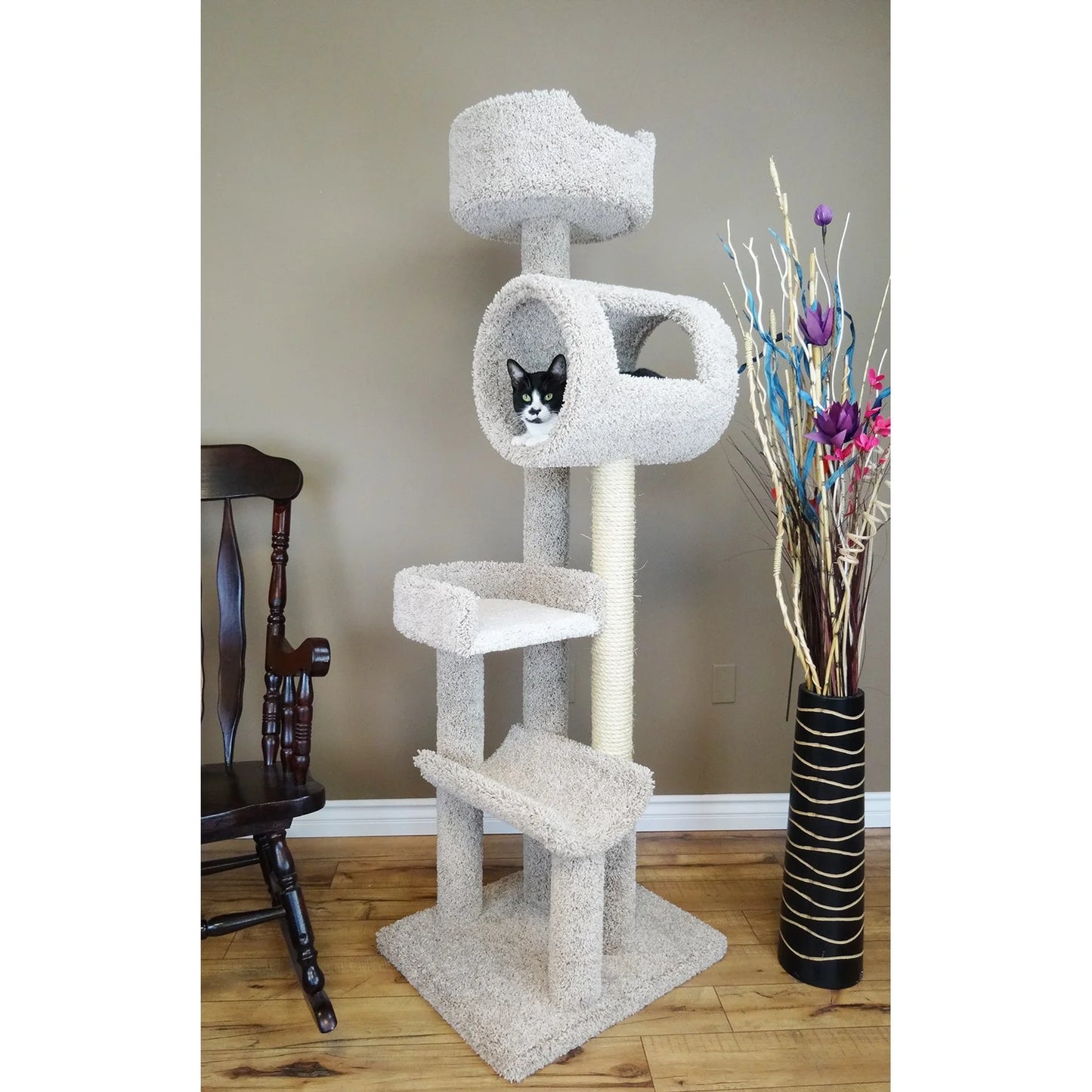 Kitty Tree & Condo Scratching Post Tower, 69-In