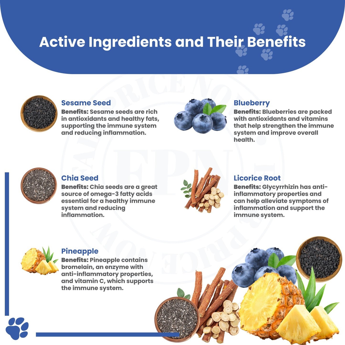 Dog Treats –Immunity, Skin, Dental, Gut Support, Vegan Dog Biscuits 7Oz by FPN