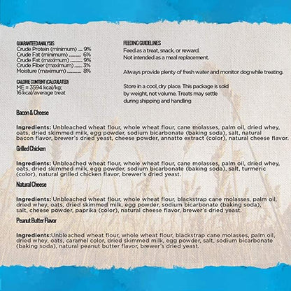 Natural Dog Treats, Mini Crunch, Assorted Flavors, 16.2Oz, 3 Count