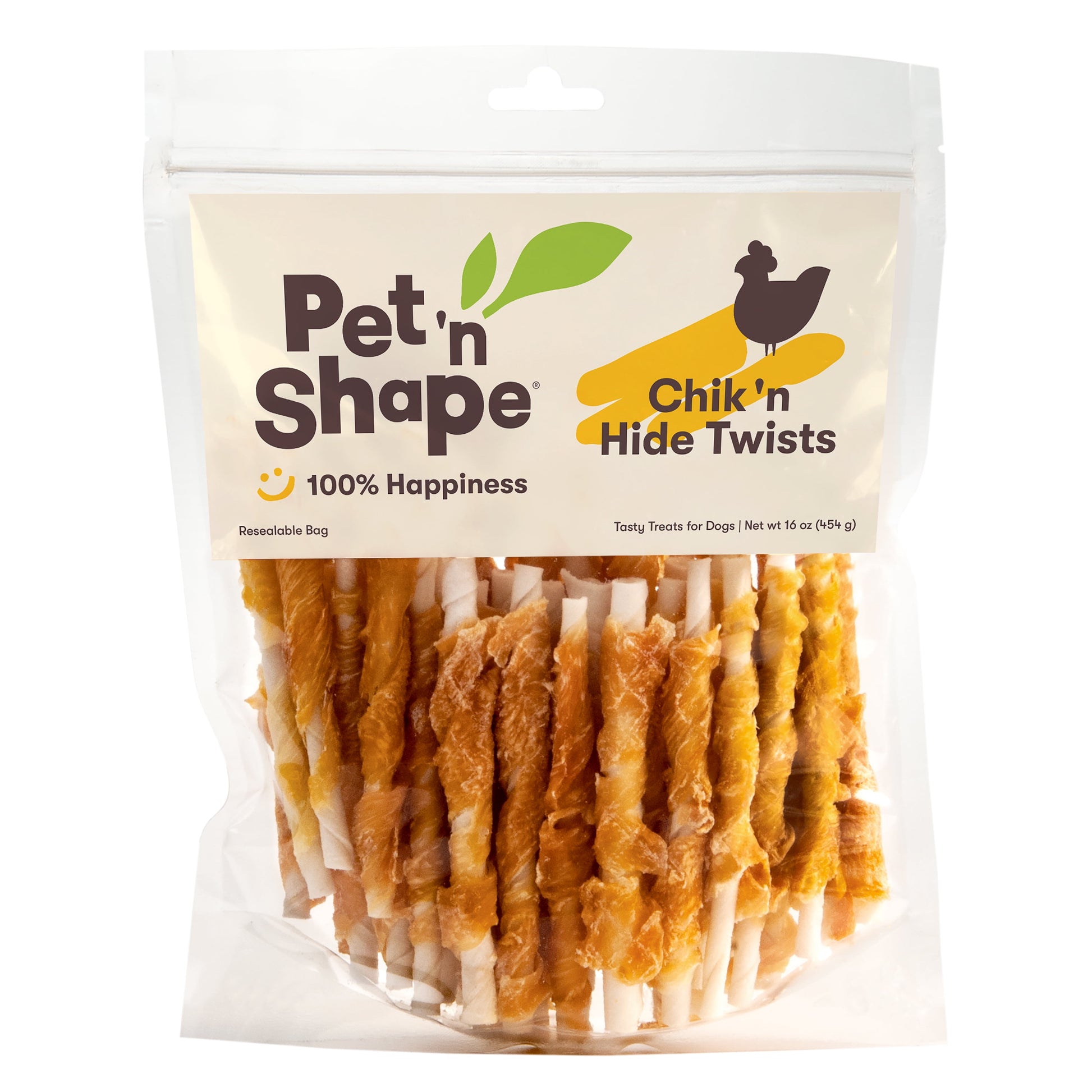 Hide Twists - Chicken Wrapped Rawhide Dog Treats - Small Twist - 1 Pound