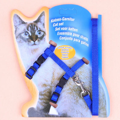 Hot-Selling Cat Chest Strap Simple Design Traction Rope High-Quality Nylon Material Sturdy and Durable Pet Supplies