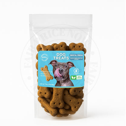 Dog Treats –Dental Treats Grain-Free Natural Human-Grade Dog Biscuits 7Oz - FPN
