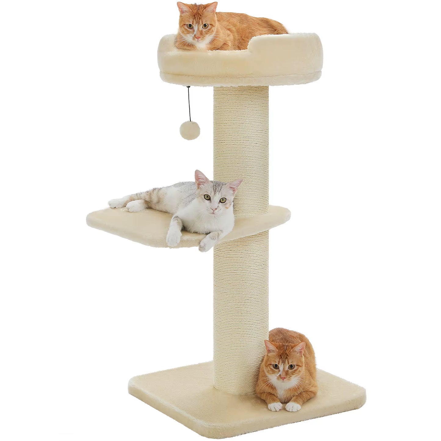 Cat Tree Cat Tower with Super Thick Scratching Post Cat Scratching Post for Large Cats Flower Cat Bed Tall Cat Scratcher Indoor