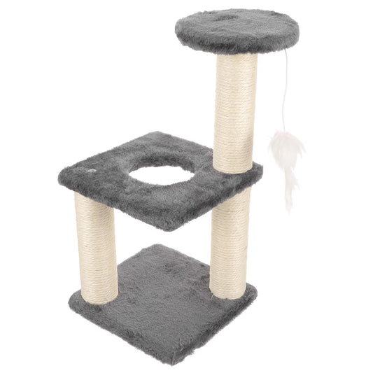 Thickened Cat Scratching Post Skin Friendly Reusable Kitten Accessories Adorable Cat Scratching Post Integrated Kitten Scratcher