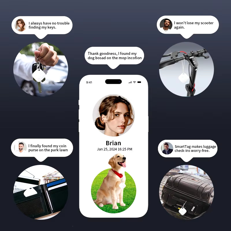 GPS Smart Air Tag Mini Smart Tracker Bluetooth Smart Tag Child Finder Pet Car Lost Tracker for Apple IOS System Find My APP