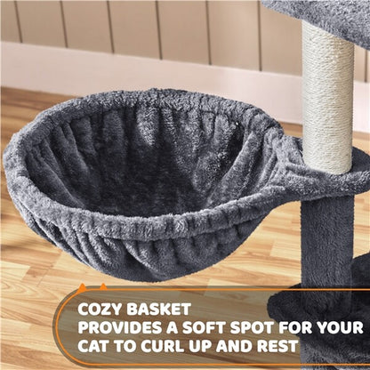 68.5Inch Multi-Level Cat Tree Large Cat Tower with Sisal-Covered Scratching Post