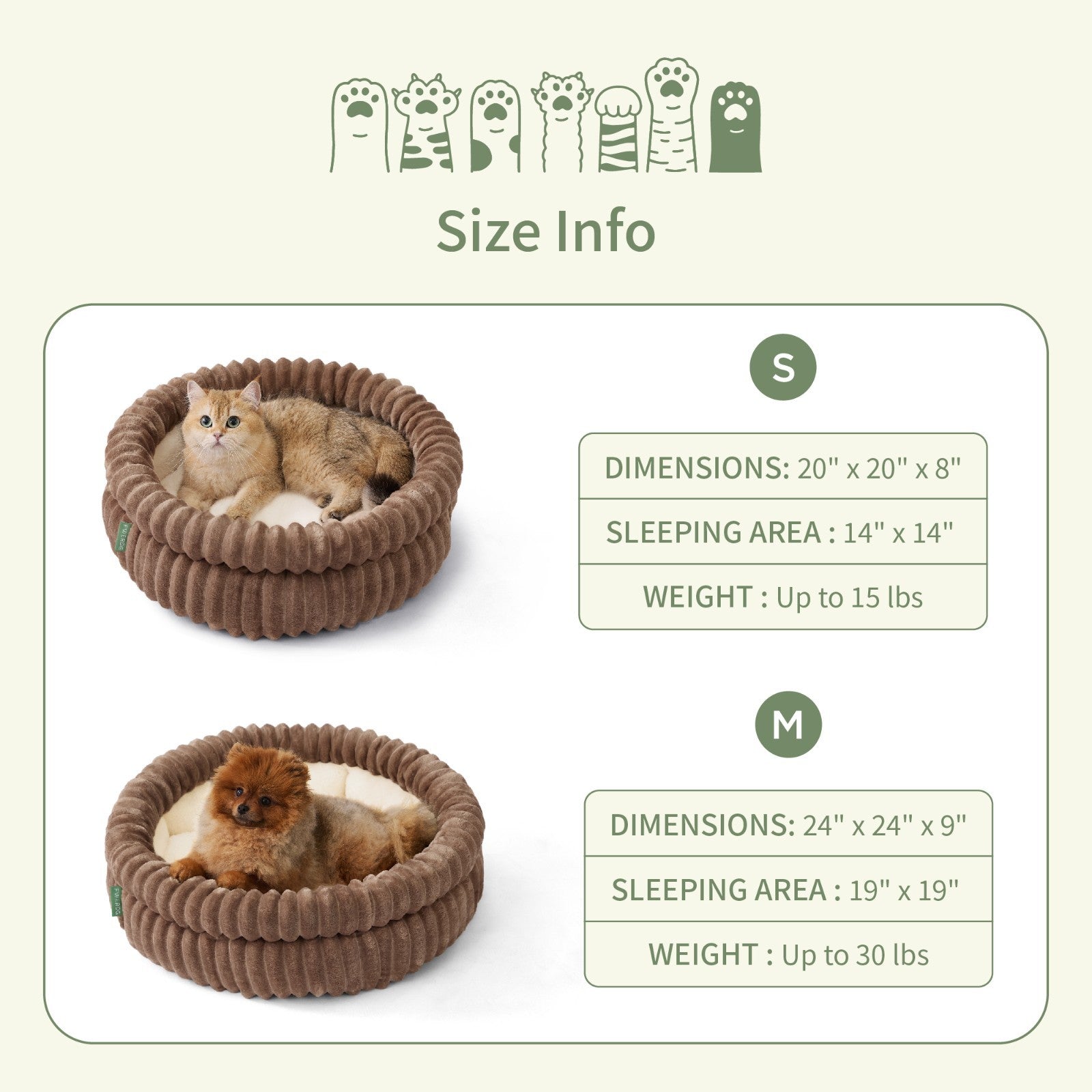 Donut Plush Pet Dog Cat Bed Fluffy Soft Warm Calming Bed Sleeping Kennel Nest
