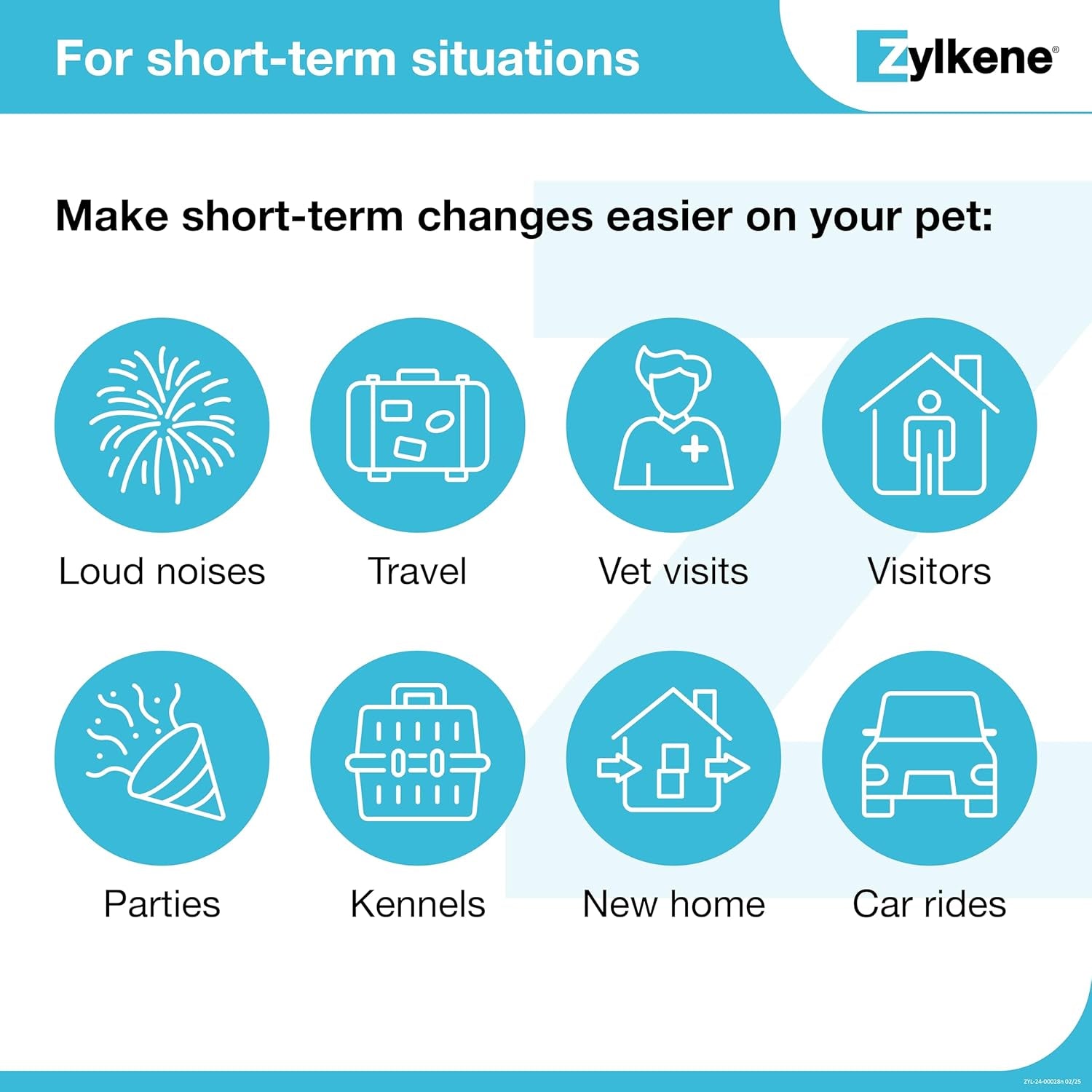 Zylkene Calming Support Supplement for Small Dogs and Cats, Helps Promote Relaxation and Reduce External Stress Factors, Daily Behavioral Support and Anxiety Relief for Dogs and Cats, 75Mg