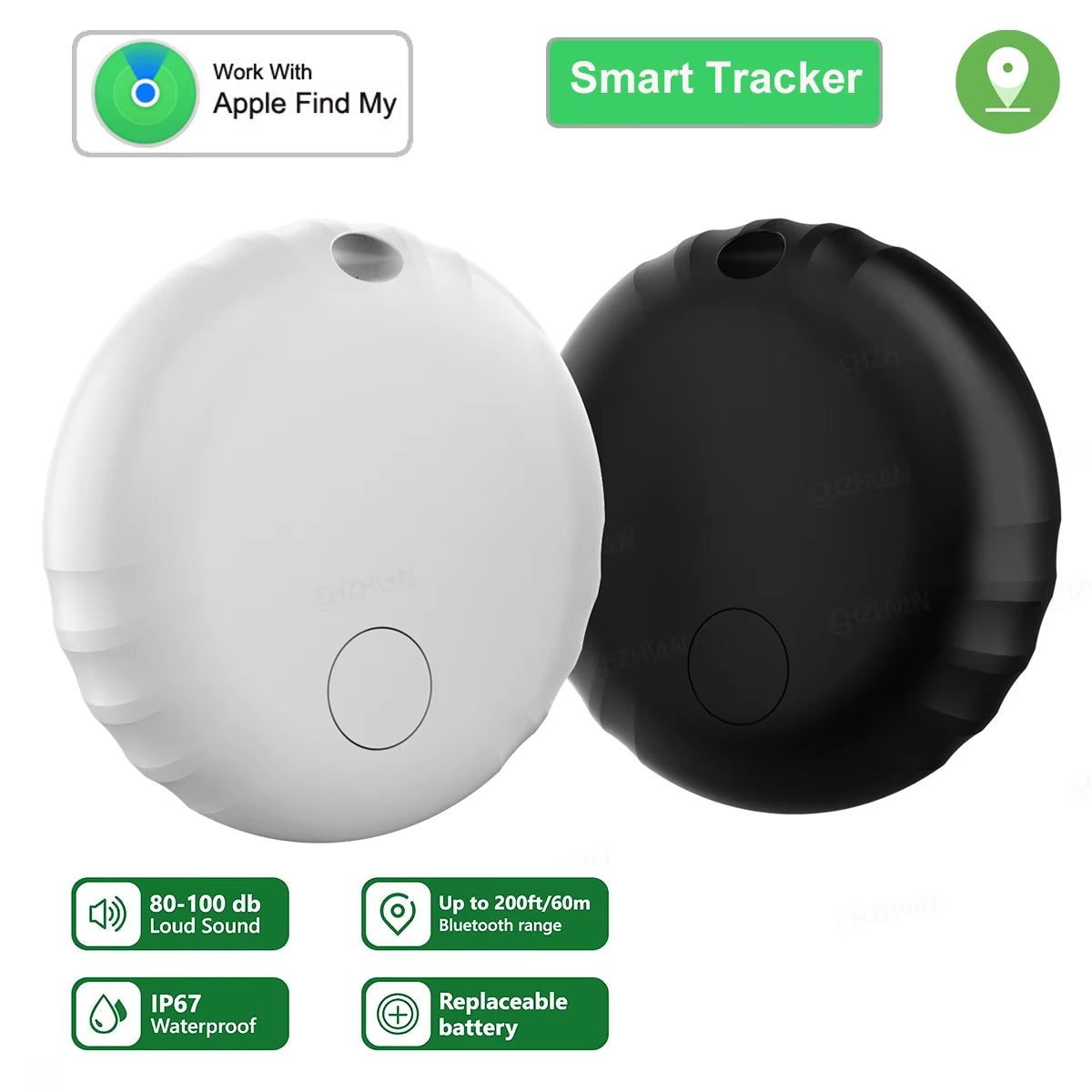 Smart Gps Tracker for Apple Ios System Find My APP Air Tag Key Finder Pet Bike Bag Anti-Lost Item Smart Bluetooth Airtag Tracker