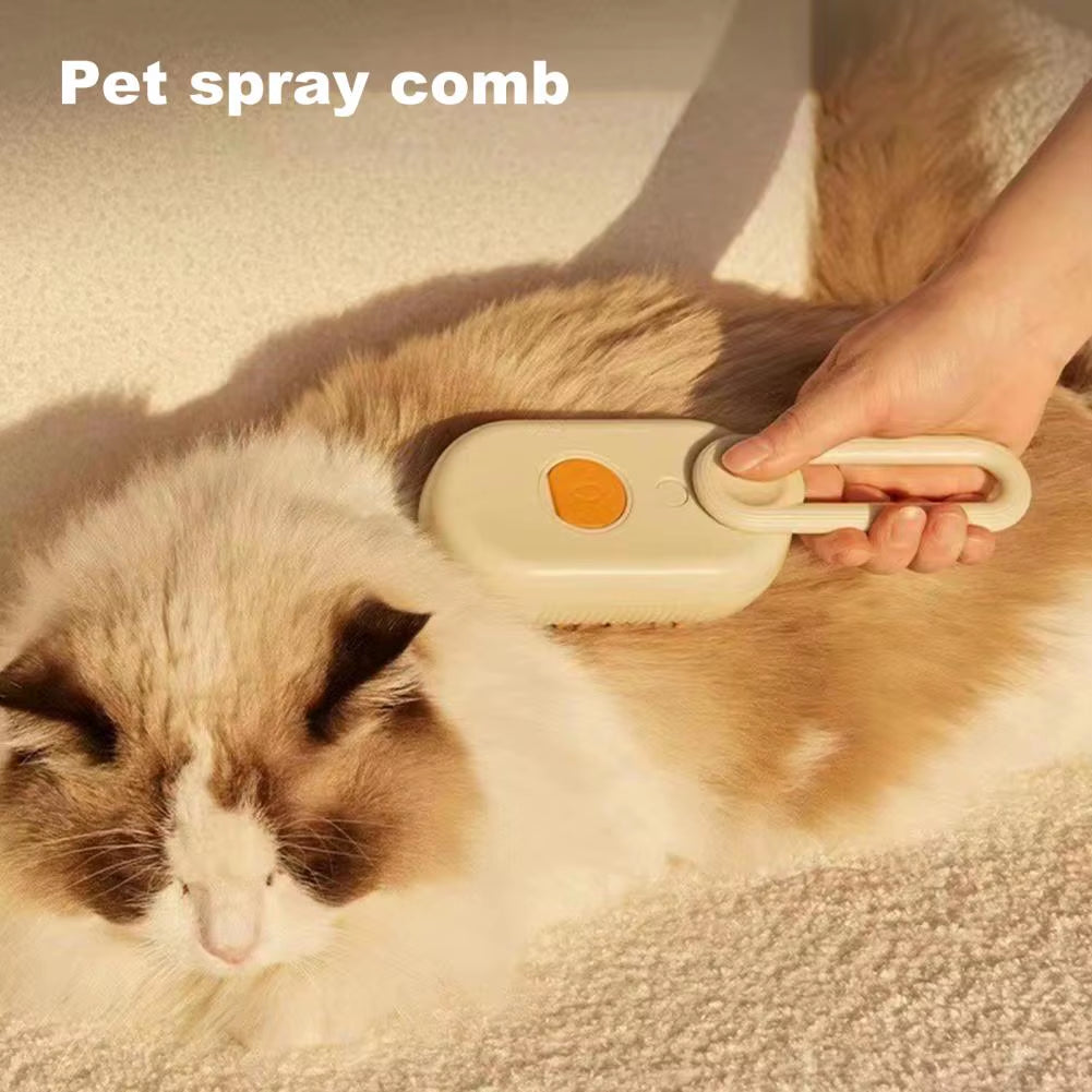 FluffEase™ 4-in-1 Pet Steam Brush – The Ultimate Spa Experience for Your Furry Friend!aming Hair Brush for Dogs Cats