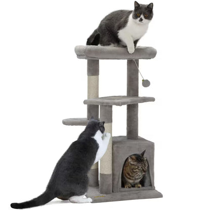 33 In. Cat Tree with Cat Bed Scratching Post