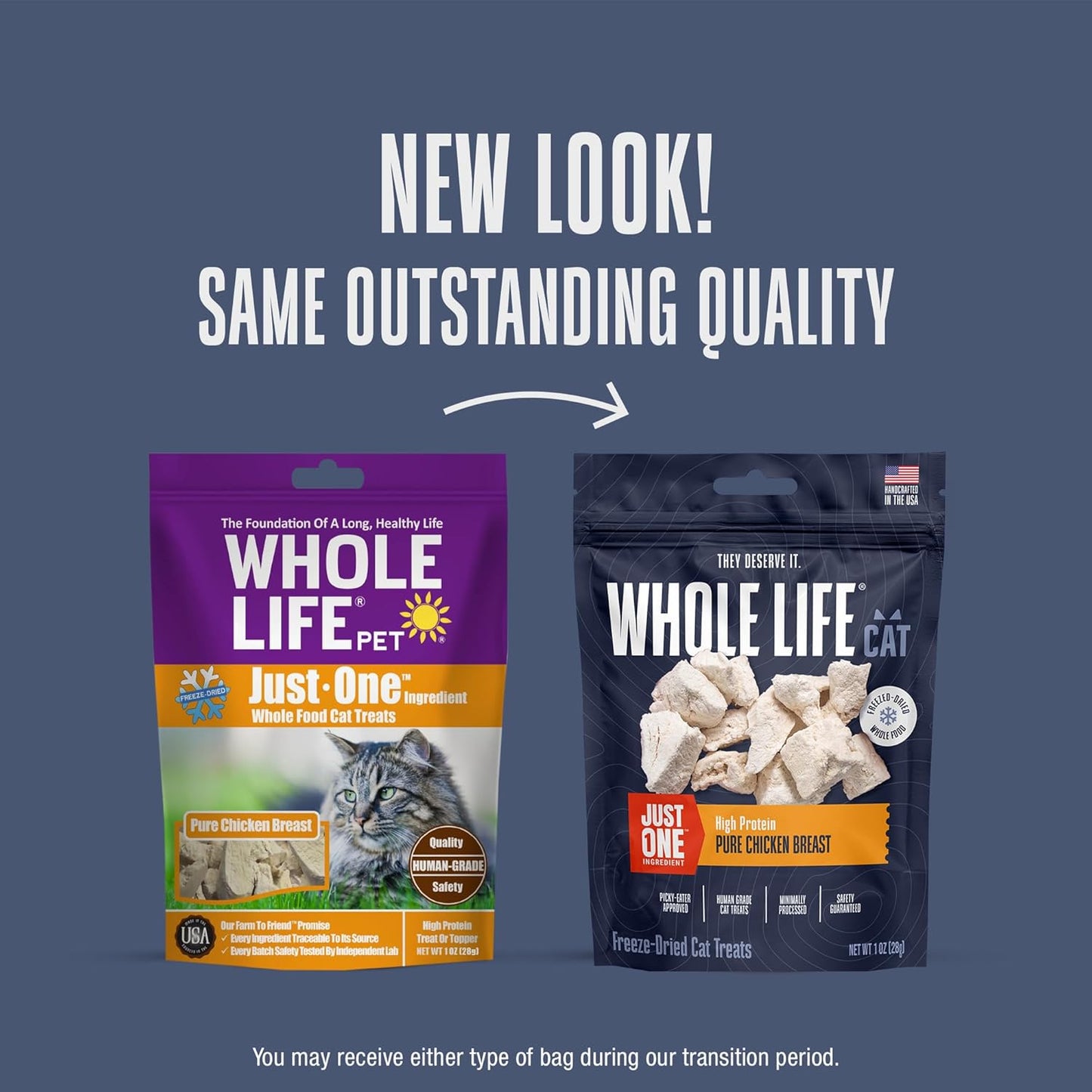 Whole Life Cat Just One Chicken Freeze Dried Cat Treats - Human Grade High Prote