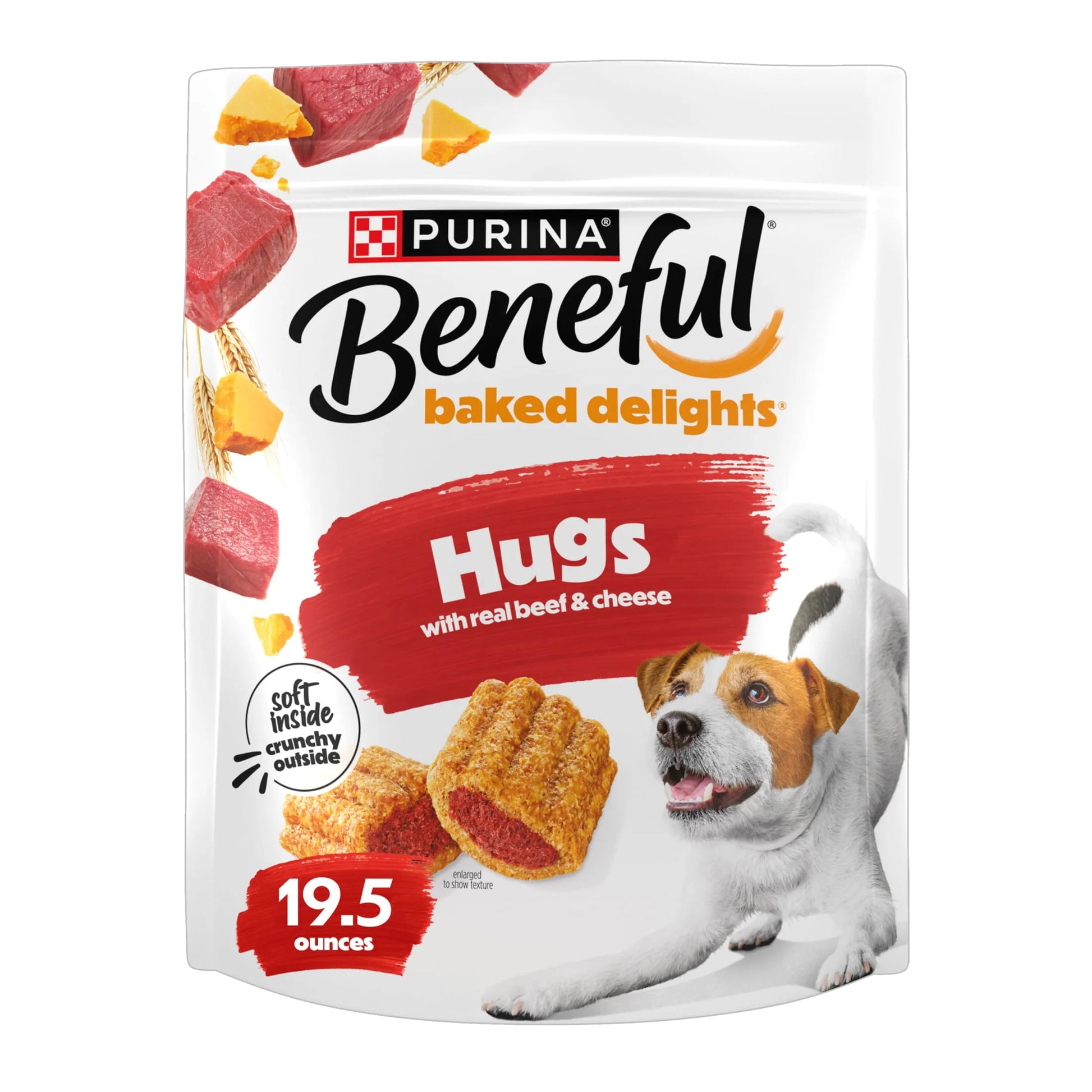 Purina  Baked Delights Hugs with Real Beef and Cheese Oven Baked Dog Treats
