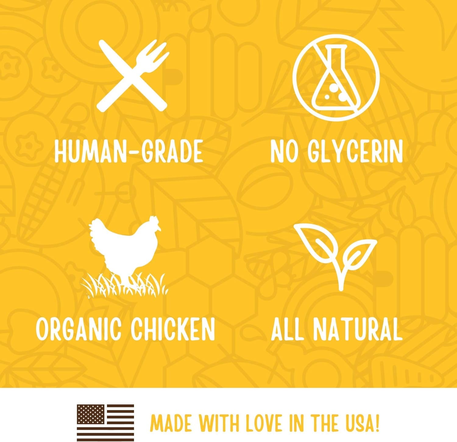USDA Organic Chicken Training Treats Healthy All Natural Dog Treats Human Grade