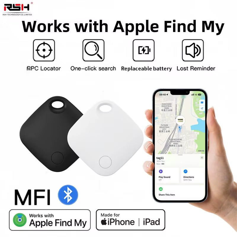 GPS Smart Air Tag Mini Smart Tracker Bluetooth Smart Tag Child Finder Pet Car Lost Tracker for Apple IOS System Find My APP