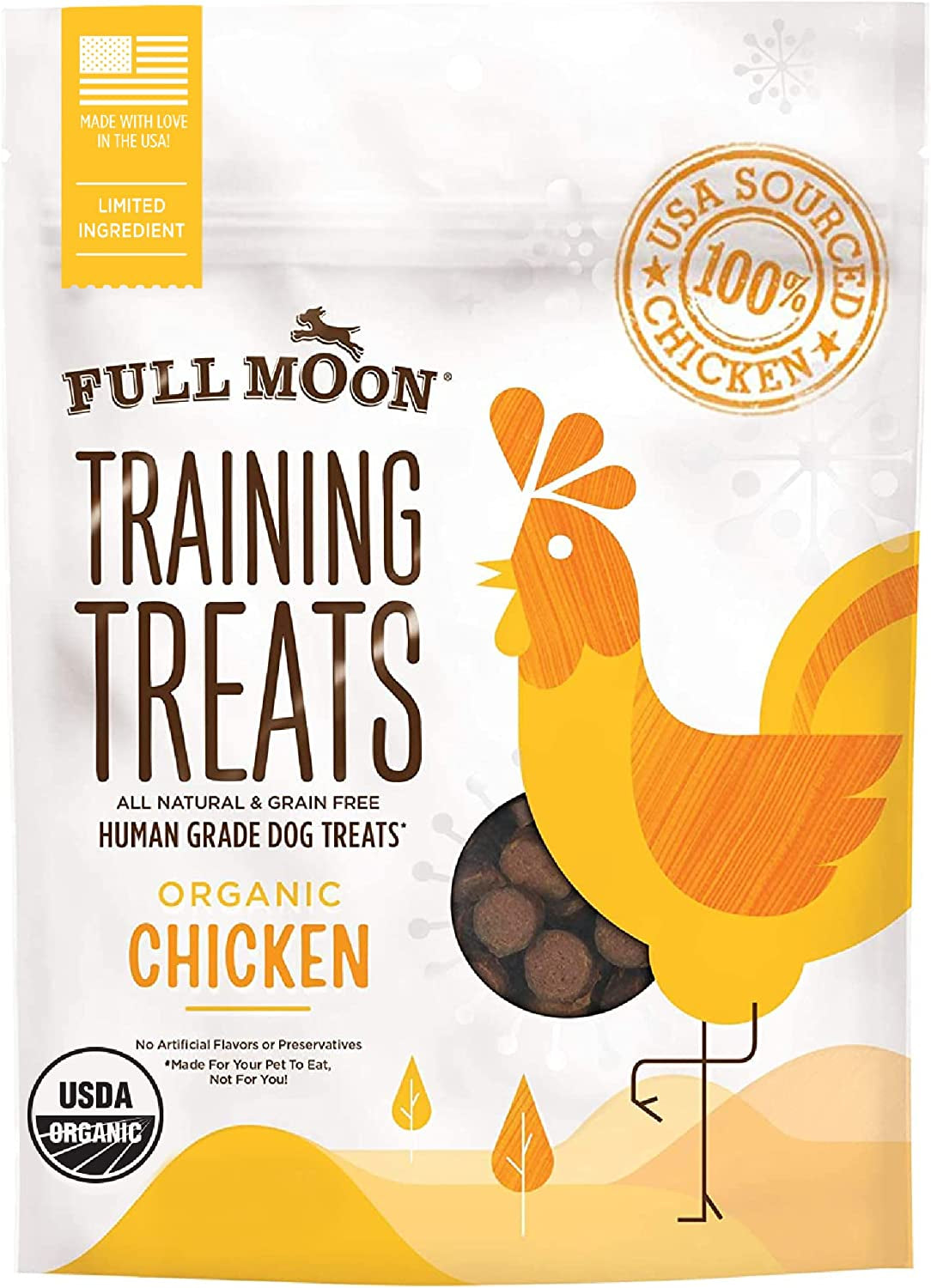 USDA Organic Chicken Training Treats Healthy All Natural Dog Treats Human Grade