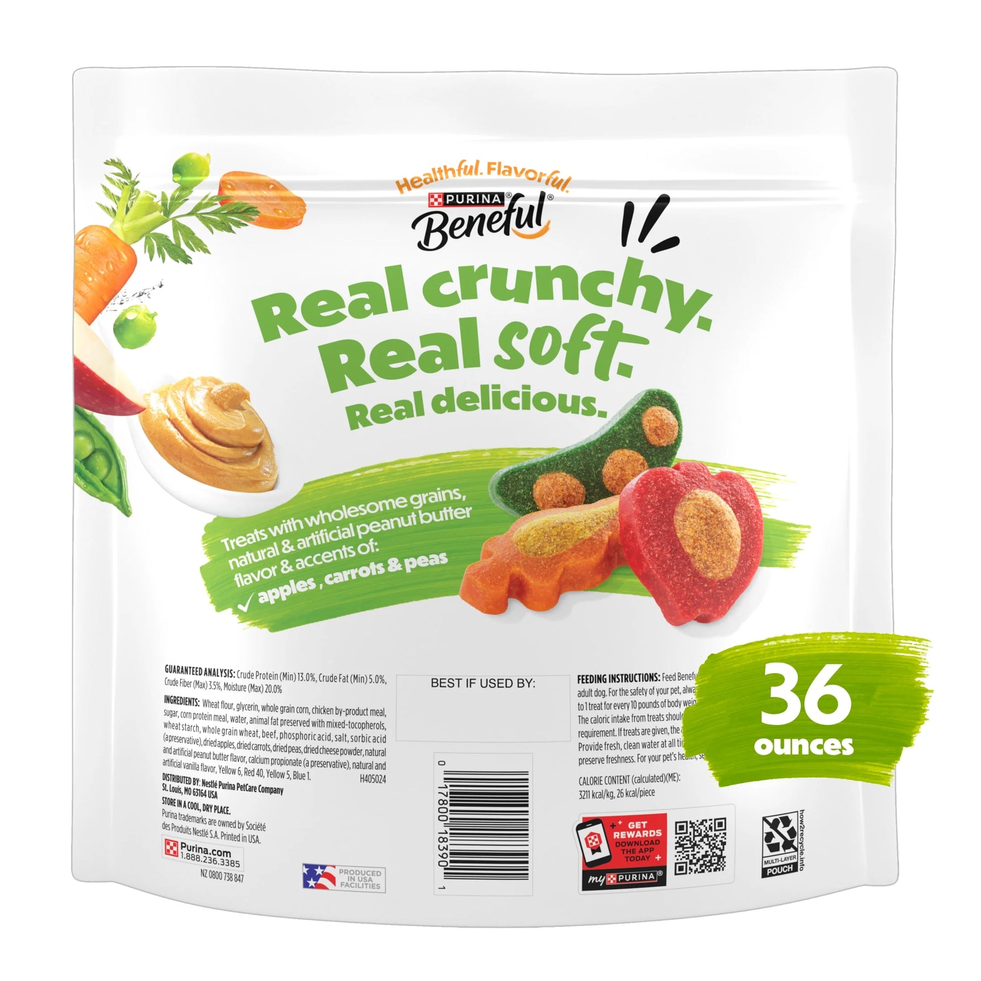 (4 Pack)  Beneful Dog Training Treats for Dogs, Baked Delights Snackers