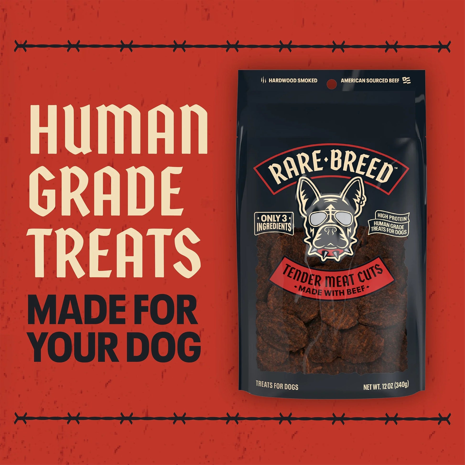 Pet Treats, Tender Meat Cuts, Made with Beef, 12 Ounce Dog Treats